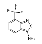 3-氨基-7-三氟甲基-2,1-苯并异噻唑 结构式