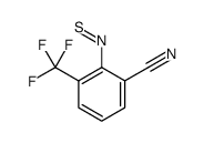 2-亚硝硫基-3-(三氟甲基)苯甲腈 结构式