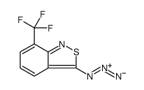 3-叠氮基-7-(三氟甲基)-2,1-苯并异噻唑 结构式