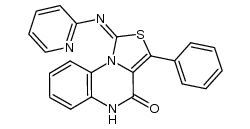 1H-Thiazolo[3,4-a]quinoxalin-4(5H)-one, 3-phenyl-1-(2-pyridinylimino)- 结构式