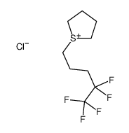 四氢-1-(4,4,5,5,5-五氟戊基)噻吩鎓氯化物 结构式