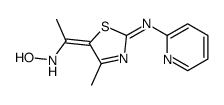 Ethanone, 1-[4-methyl-2-(2-pyridinylamino)-5-thiazolyl]-, oxime 结构式