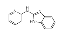 1H-Benzimidazol-2-amine, N-2-pyridinyl- 结构式