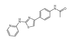 Acetamide, N-[4-[2-(2-pyridinylamino)-4-thiazolyl]phenyl]- 结构式