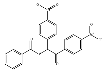 2-(苯甲酰氧基)-1,2-双(4-硝基苯基)乙酮 结构式