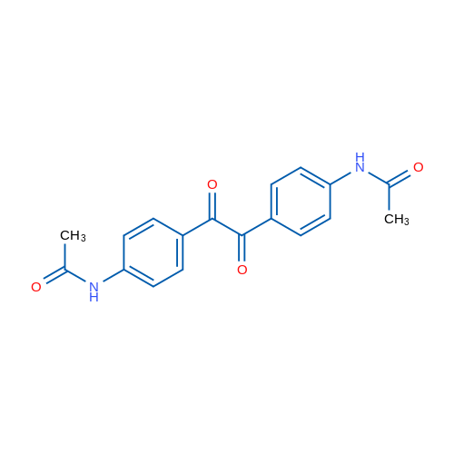 N-(4-(2-[4-(乙酰氨基)苯基]-2-氧代乙酰基)苯基)乙酰胺 结构式