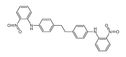 4,4'-(1,2-乙二基)双[N-(2-硝基苯基)苯胺] 结构式