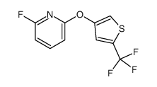 Pyridine, 2-fluoro-6-[[5-(trifluoromethyl)-3-thienyl]oxy]- 结构式