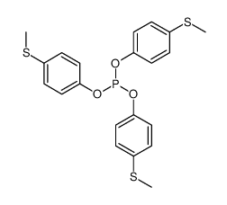 三(4-甲硫基苯基)亚磷酸酯 结构式