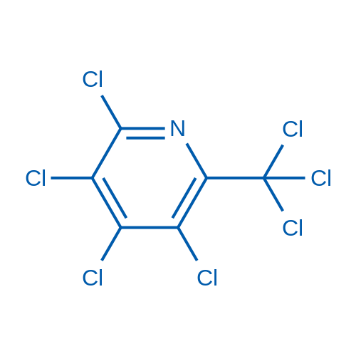 2,3,4,5-四氯-6-(三氯甲基)吡啶 结构式