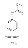 4-ACETOXYPHENYL METHYL SULFONE 结构式