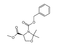 (S)-3-苄基-4-甲基-2,2-二甲基氧氮杂环-3,4-二羧酸酯 结构式