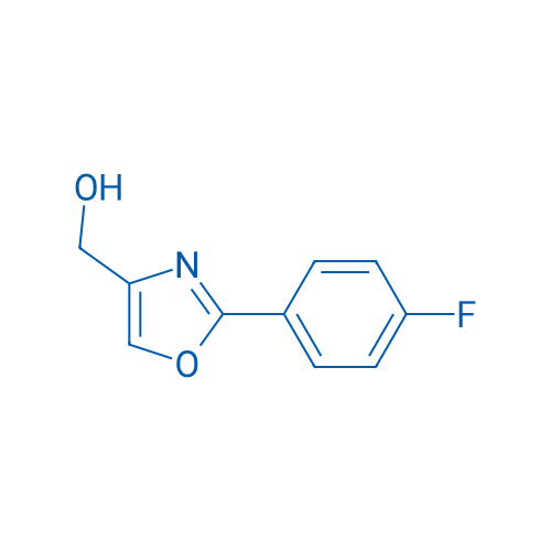 [2-(4-氟-苯基)-噁唑-4-基]-甲醇 结构式