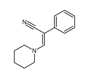 Benzeneacetonitrile, α-(1-piperidinylmethylene)- 结构式