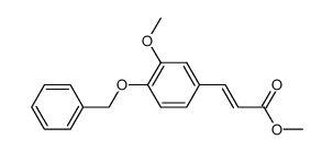 2-Propenoic acid, 3-[3-methoxy-4-(phenylmethoxy)phenyl]-, methyl ester 结构式