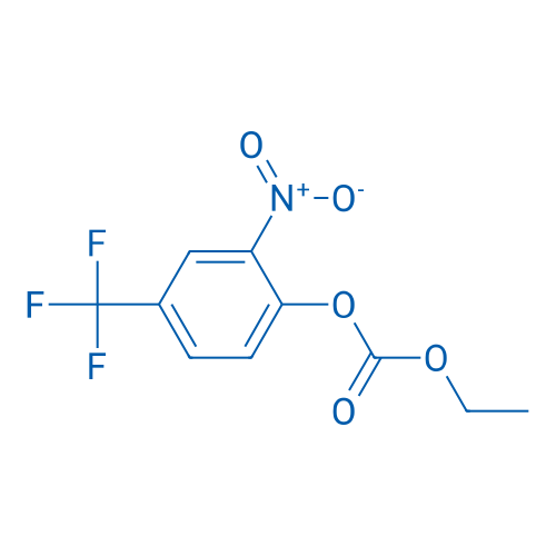 Carbonic acid ethyl 4-trifluoromethyl-2-nitrophenyl ester 结构式
