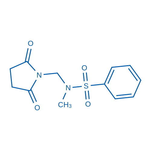 Benzenesulfonamide, N-[(2,5-dioxo-1-pyrrolidinyl)methyl]-N-methyl- 结构式