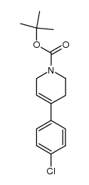 1(2H)-Pyridinecarboxylic acid, 4-(4-chlorophenyl)-3,6-dihydro-, 1,1-dimethylethyl ester 结构式