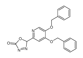 5-[4,5-双(苯甲氧基)-2-吡啶基]-1,3,4-恶二唑-2(3H)-酮 结构式
