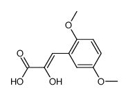 (Z)-3-(2,5-二甲氧基苯基)-2-羟基丙烯酸 结构式