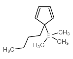 (1-BUTYL-2,4-CYCLOPENTADIEN-1-YL)TRIMETHYLSILANE 结构式