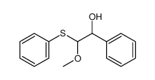 Benzenemethanol, a-[methoxy(phenylthio)methyl]- 结构式