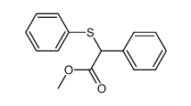 Benzeneacetic acid, α-(phenylthio)-, methyl ester 结构式