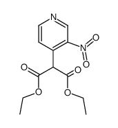 2-(3-硝基吡啶-4-基)丙二酸二乙酯 结构式