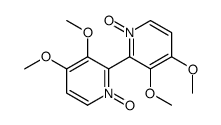 2-(3,4-Dimethoxy-1-oxidopyridin-1-ium-2-yl)-3,4-dimethoxypyridin-1-ium-1-olate 结构式