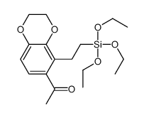 1-[5-(2-triethoxysilyl-ethyl)-2,3-dihydro-benzo[1,4]dioxin-6-yl]ethanone 结构式