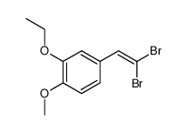 Benzene, 4-(2,2-dibromoethenyl)-2-ethoxy-1-methoxy- 结构式