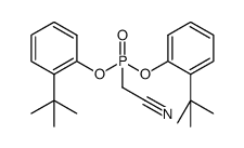 Phosphonic acid, P-(cyanomethyl)-, bis[2-(1,1-dimethylethyl)phenyl] ester 结构式