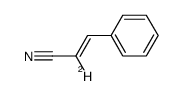 (E)-3-苯基-2-氘代丙烯腈 结构式