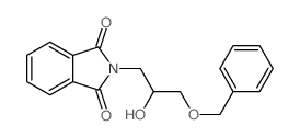 2-(2-羟基-3-苄氧基丙基)异吲哚-1,3-二酮 结构式