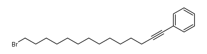 14-溴-1-苯基-1-十四炔 结构式