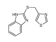2-[(4-噻唑基甲基)硫代]-1H-苯并咪唑 结构式
