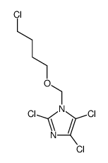 1H-Imidazole, 2,4,5-trichloro-1-[(4-chlorobutoxy)methyl]- 结构式