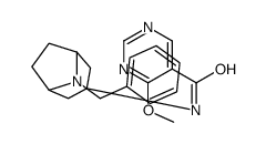 5-Pyrimidinecarboxamide, 4-methoxy-N-(8-(phenylmethyl)-8-azabicyclo(3. 2.1)oct-3-yl)-, exo- 结构式