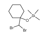 Cyclohexane, 1-(dibromomethyl)-1-[(trimethylsilyl)oxy]- 结构式