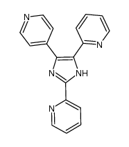 Pyridine, 2,2'-[4-(4-pyridinyl)-1H-imidazole-2,5-diyl]bis- 结构式