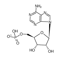 5'-腺苷酸根(1-) 结构式