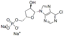 6-氯嘌呤核苷-5'-单磷酸二钠盐 结构式