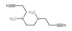 3-[2-(2-氰乙基-甲基-氨基)乙基-甲基-氨基]丙腈 结构式
