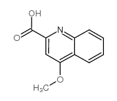 4-甲氧基-2-喹啉羧酸 结构式