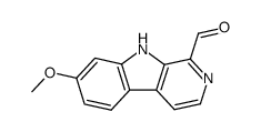 7-甲氧基-9H-吡啶并[3,4-b]吲哚-1-甲醛 结构式