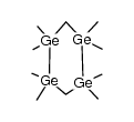 六氢-1,1,2,2,4,4,5,5-八甲基-1,2,4,5-四锗杂环戊烷 结构式