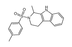 1H-Pyrido[3,4-b]indole, 2,3,4,9-tetrahydro-1-methyl-2-[(4-methylphenyl)sulfonyl]- 结构式