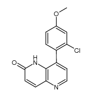 8-(2-氯-4-甲氧基苯基)-1,5-萘啶-2(1H)-酮 结构式