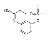 2(1H)-Quinolinone, 3,4-dihydro-5-[(methylsulfonyl)oxy]- 结构式