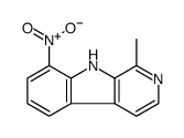 1-甲基-8-硝基-9H-吡啶并[3,4-b]吲哚 结构式